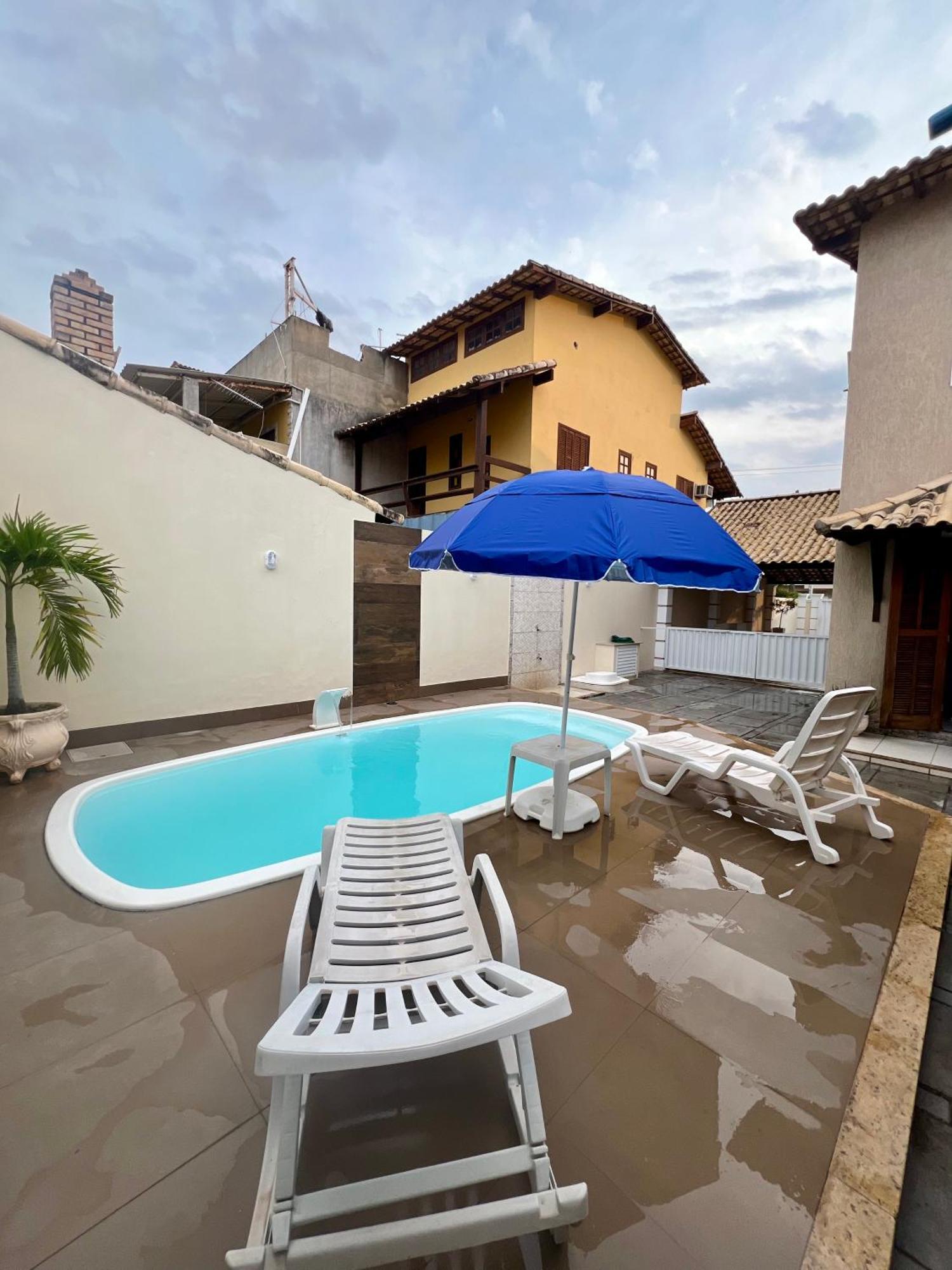 Casa Com Piscina, Churrasqueira E Ar Condicionado Em Condominio Кабо Фрио Екстериор снимка